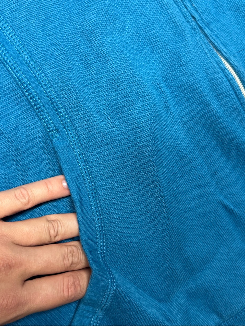Kirkland Signature Women’s XXL Blue Full Zip Hoodie Sweatshirt - Picture 9 of 13